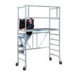 Kamersteiger 90x190 4m werkhoogte + platform 30cm + uitbreiding A
