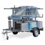 Steigeraanhanger + Rolsteiger euro 135 x 250 10,2m + enkele voorloopleuning