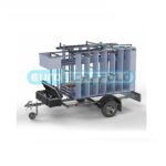 Steigeraanhanger afsluitbaar 250 + Rolsteiger Basic 135x250 12,2m werkhoogte