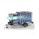 Steigeraanhanger afsluitbaar 305 + Rolsteiger Standaard 135x305 10,2m werkhoogte carbon vloer