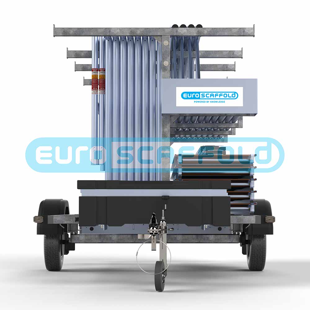Euroscaffold_steigeraanhanger_open type 300 750kg voorloopleuning 135-300 va