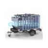 Steigeraanhanger afsluitbaar 250 + Rolsteiger Standaard 135x250 10,2m werkhoogte carbon vloer enkele voorloopleuning