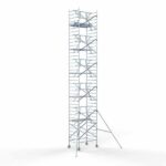 Rolsteiger Standaard 135x190 12,2m werkhoogte carbon vloer + enkele voorloopleuning