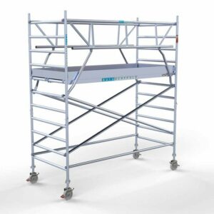 Rolsteiger Standaard 135x305 4,2m werkhoogte + dubbele voorloopleuning