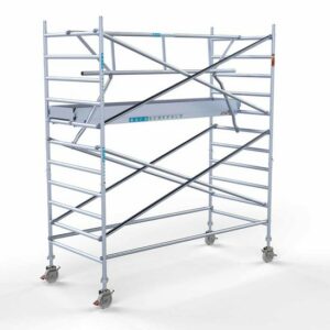 Rolsteiger Standaard 135x305 4,2m werkhoogte carbon vloer + dubbele voorloopleuning