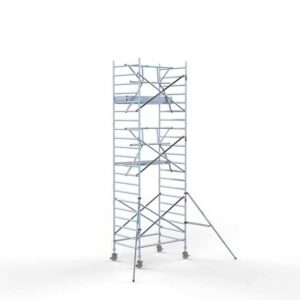 Rolsteiger Standaard 135x190 7,2m werkhoogte carbon vloer + enkele voorloopleuning