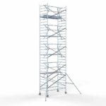 Rolsteiger Standaard 135x250 10,2m werkhoogte carbon vloer + enkele voorloopleuning