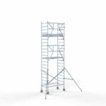 Rolsteiger Standaard 90x190 7,2m werkhoogte carbon vloer + enkele voorloopleuning