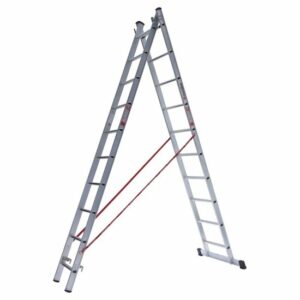 Ladder dubbel recht 2x12 sporten