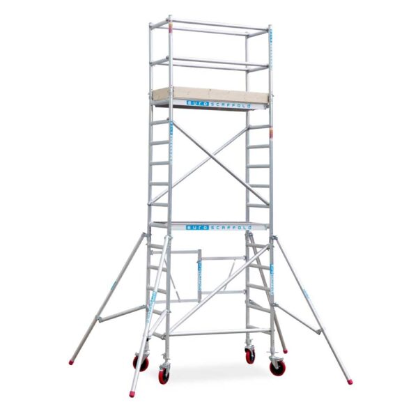 Kamersteiger compact 75x150 5,8m werkhoogte inclusief steigerwiel + stalen spindel