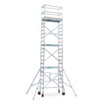 Kamersteiger compact 75x150 7,8m werkhoogte inclusief steigerwiel + stalen spindel