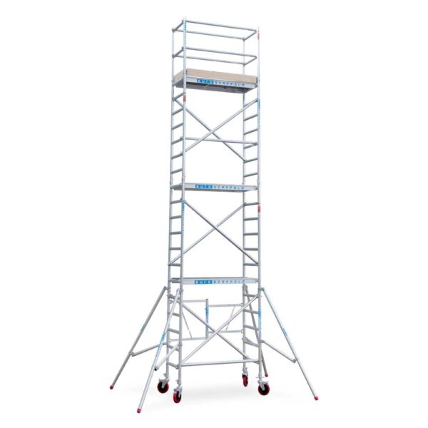 Kamersteiger compact 75x150 7,8m werkhoogte inclusief steigerwiel + stalen spindel