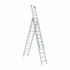 Eurostairs Reform ladder driedelig uitgebogen 3x8 sporten