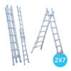 Eurostairs Reform ladder dubbel uitgebogen 2x7 sporten