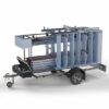 Steigeraanhanger afsluitbaar 305 + Rolsteiger Standaard 135x305 10,2m werkhoogte carbon vloer