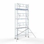 Rolsteiger Standaard 90x305 8,2m werkhoogte carbon vloer + enkele voorloopleuning