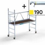 Kamersteiger 75x190 3m werkhoogte + Leuning schoor