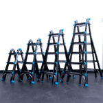 Professionele vouwladder Eurostairs 4x3 Black series